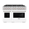 48 in. 6.7 cu. ft. Select Double Oven Gas Range with 8 Burner Cooktop