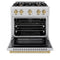 Autograph Edition 30 in. 4.2 cu. ft. Select Gas Range with 4 Burner Cooktop and Convection Gas Oven
