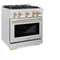 Autograph Edition 30 in. 4.2 cu. ft. Select Gas Range with 4 Burner Cooktop and Convection Gas Oven