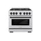 Autograph Edition 36 in. 5.2 cu. ft. Select Gas Range with 6 Burner Cooktop and Convection Gas Oven