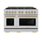 Autograph Edition 48 in. 6.7 cu. ft. Select Double Oven Gas Range with 8 Burner Cooktop