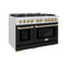 Autograph Edition 48 in. 6.7 cu. ft. Select Double Oven Gas Range with 8 Burner Cooktop