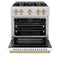 Autograph Edition 30 in. 4.2 cu. ft. Select Gas Range with 4 Burner Cooktop and Convection Gas Oven