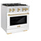 Autograph Edition 30 in. 4.2 cu. ft. Select Gas Range with 4 Burner Cooktop and Convection Gas Oven