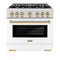 Autograph Edition 36 in. 5.2 cu. ft. Select Gas Range with 6 Burner Cooktop and Convection Gas Oven