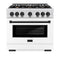 Autograph Edition 36 in. 5.2 cu. ft. Select Gas Range with 6 Burner Cooktop and Convection Gas Oven