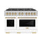 Autograph Edition 48 in. 6.7 cu. ft. Select Double Oven Gas Range with 8 Burner Cooktop