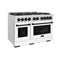 Autograph Edition 48 in. 6.7 cu. ft. Select Double Oven Gas Range with 8 Burner Cooktop