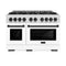 Autograph Edition 48 in. 6.7 cu. ft. Select Double Oven Gas Range with 8 Burner Cooktop