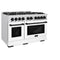 Autograph Edition 48 in. 6.7 cu. ft. Select Double Oven Gas Range with 8 Burner Cooktop