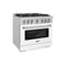 36 in. 5.2 cu. ft. Select Gas Range with 6 Burner Cooktop and Convection Gas Oven