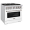 36 in. 5.2 cu. ft. Select Gas Range with 6 Burner Cooktop and Convection Gas Oven