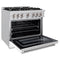 36 in. 5.2 cu. ft. Select Gas Range with 6 Burner Cooktop and Convection Gas Oven