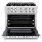 36 in. 5.2 cu. ft. Select Gas Range with 6 Burner Cooktop and Convection Gas Oven