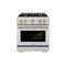 Autograph Edition 30 in. 4.2 cu. ft. Select Gas Range with 4 Burner Cooktop and Convection Gas Oven