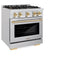 Autograph Edition 30 in. 4.2 cu. ft. Select Gas Range with 4 Burner Cooktop and Convection Gas Oven