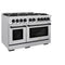 Autograph Edition 48 in. 6.7 cu. ft. Select Double Oven Gas Range with 8 Burner Cooktop