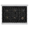 Autograph Edition 36 in. 5.2 cu. ft. Select Gas Range with 6 Burner Cooktop and Convection Gas Oven