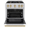 Autograph Edition 30 in. 4.2 cu. ft. Select Gas Range with 4 Burner Cooktop and Convection Gas Oven
