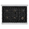 Autograph Edition 36 in. 5.2 cu. ft. Select Gas Range with 6 Burner Cooktop and Convection Gas Oven