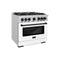 Autograph Edition 36 in. 5.2 cu. ft. Select Gas Range with 6 Burner Cooktop and Convection Gas Oven