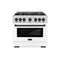 Autograph Edition 36 in. 5.2 cu. ft. Select Gas Range with 6 Burner Cooktop and Convection Gas Oven