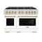Autograph Edition 48 in. 6.7 cu. ft. Select Double Oven Gas Range with 8 Burner Cooktop