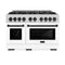 Autograph Edition 48 in. 6.7 cu. ft. Select Double Oven Gas Range with 8 Burner Cooktop