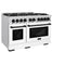 Autograph Edition 48 in. 6.7 cu. ft. Select Double Oven Gas Range with 8 Burner Cooktop
