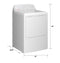6.2 Cu. Ft. Capacity Electric Dryer With Up To 120 Ft. Venting And Shallow Depth
