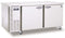 Refrigerator, Two Section Undercounter, Stainless Doors with Lock