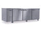 Refrigerator, Three Section Undercounter, Stainless Doors with Lock