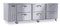 Refrigerator, Three Section Undercounter, Stainless Drawers