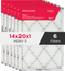 PureAir® 14" x 20" x 1" MERV 11 Premium Allergen Air Filter - 6 Pack