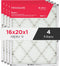 PureAir® 16" x 20" x 1" MERV 11 Premium Allergen Air Filter - 4 Pack