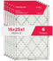 PureAir® 16" x 25" x 1" MERV 8 Allergen Air Filter - 6 Pack