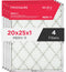PureAir® 20" x 25" x 1" MERV 11 Premium Allergen Air Filter - 4 Pack