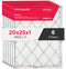 PureAir® 20" x 25" x 1" MERV 11 Premium Allergen Air Filter - 6 Pack
