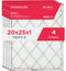 PureAir® 20" x 25" x 1" MERV Allergen 8 Air Filter - 4 Pack