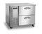 Refrigerator, Single Section Worktop, Stainless Drawers