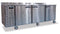 Refrigerator, Three Section Worktop, Stainless Doors with Lock