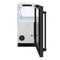 15 In. Touchstone Clear Cube Ice Maker With Drain Pump And Black Stainless Steel Door