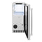 15 In. Touchstone Clear Cube Ice Maker With Drain Pump And Solid Stainless Steel Door