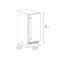 15 In. Touchstone Clear Cube Ice Maker With Drain Pump And Solid Stainless Steel Door