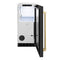 Autograph Edition 15 In. Touchstone Clear Cube Ice Maker With Drain Pump And Black Stainless Steel Door With Champagne Bronze Handle