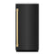 Autograph Edition 15 In. Touchstone Clear Cube Ice Maker With Drain Pump And Black Stainless Steel Door With Polished Gold Handle