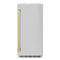Autograph Edition 15 In. Touchstone Clear Cube Ice Maker With Drain Pump And Satin Stainless Steel Door With Champagne Bronze Handle