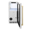 Autograph Edition 15 In. Touchstone Clear Cube Ice Maker With Drain Pump And Satin Stainless Steel Door With Champagne Bronze Handle