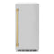 Autograph Edition 15 In. Touchstone Clear Cube Ice Maker With Drain Pump And Satin Stainless Steel Door With Polished Gold Handle