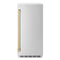 Autograph Edition 15 In. Touchstone Clear Cube Ice Maker With Drain Pump And Solid Stainless Steel Door With Champagne Bronze Handle